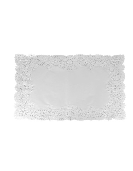 Doilies de celulose virgem branca