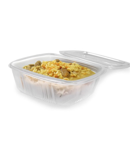 Reusable polypropylene containers with lid and hinged lid (Microwaveable)