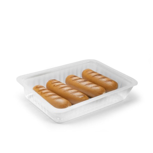 Polypropylene heat-sealable trays