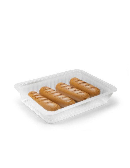 Polypropylene heat-sealable trays