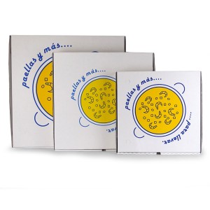 Caixas de cartão para paella
