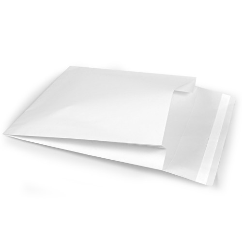 White e-commerce envelopes with adhesive flap...