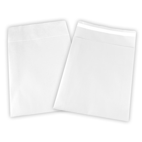 White e-commerce envelopes with adhesive flap...