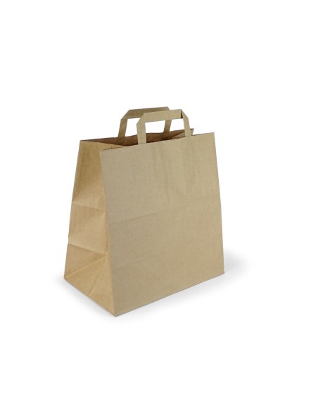 Sacos de papel kraft de pega plana e sem fecho