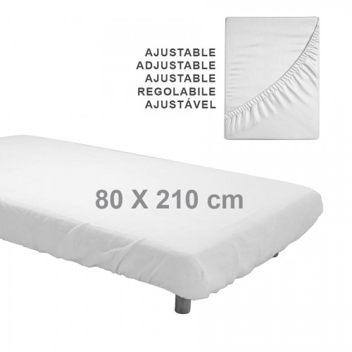 Sábanas en TNT de Polipropileno SMS Ajustable 80 x 210 cm color blanco