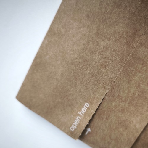 Sobres e-commerce kraft con solapa adhesiva, fuelle y tear off