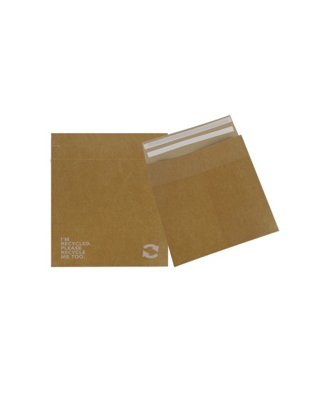 Kraft e-commerce paper envelopes with double adhesive flap, gusset and tear off