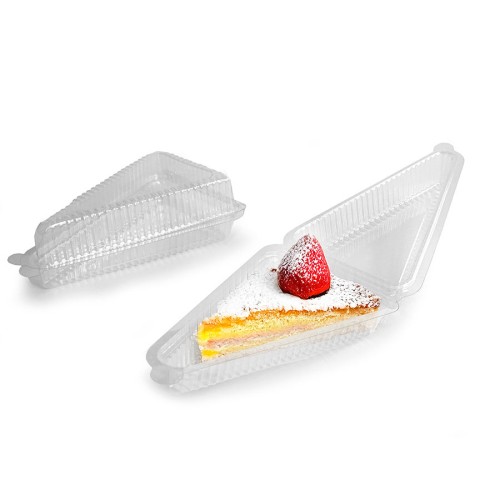 Envase de porción de tarta de PET
