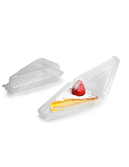 Envase de porción de tarta de PET
