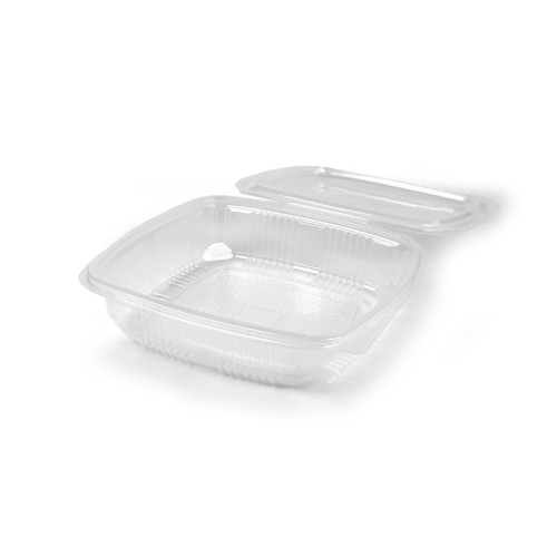 Envases con tapa y bisagra de polipropileno reutilizables (Aptos para Microondas) 750 ml