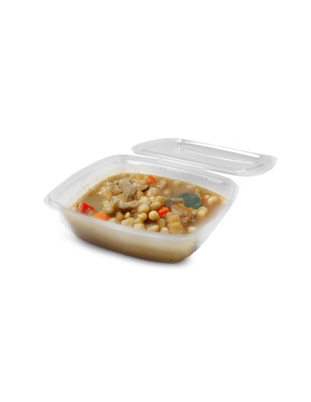 Reusable polypropylene containers with lid and hinged lid (Microwaveable)