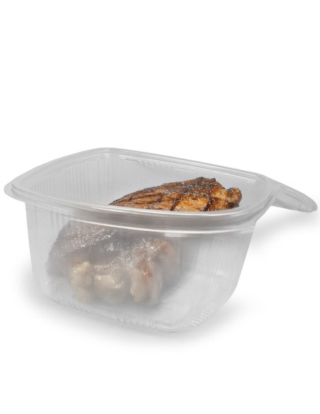 Reusable polypropylene containers with lid and hinged lid (Microwaveable)
