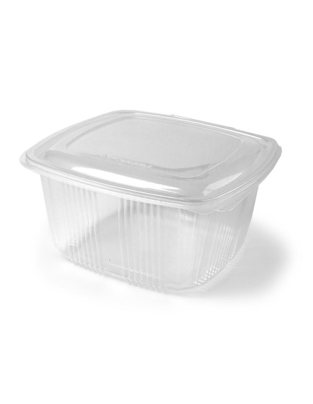 Envases con tapa y bisagra de polipropileno reutilizables (Aptos para Microondas) 1800 ml