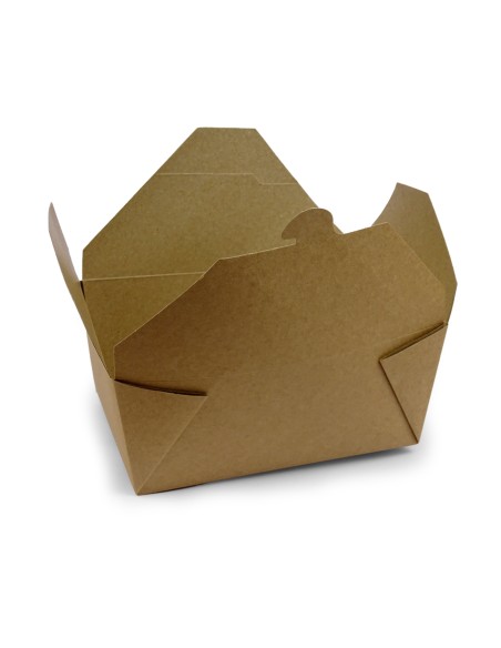 Envase take away cartón y polietileno grande