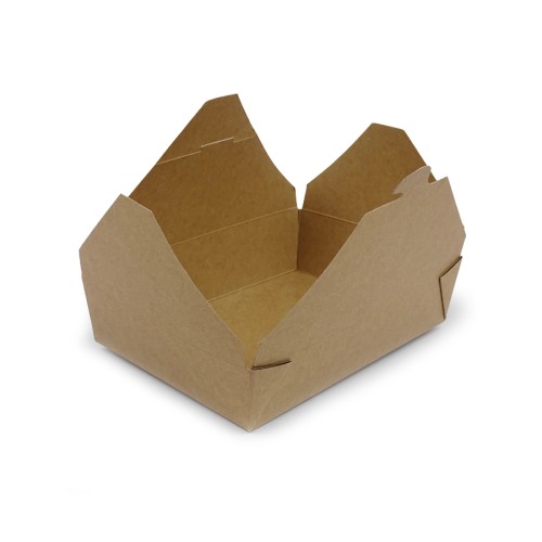 Take away packaging cardboard with polyethylene