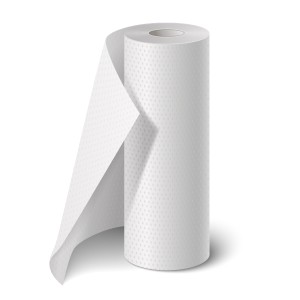 Rollo papel camilla gofrado con 2 capas y precorte a 1 metro