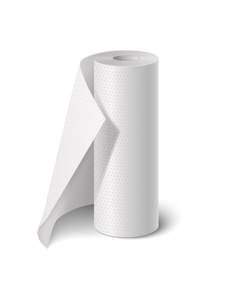 Rolo de papel marquesa de 2 folhas com pré-corte