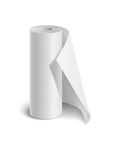 Non-woven roll for stretcher with pre-cutting