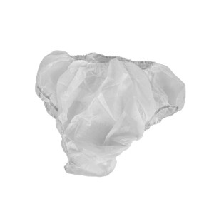 Braga desechable mujer en TNT de polipropileno blanco 2