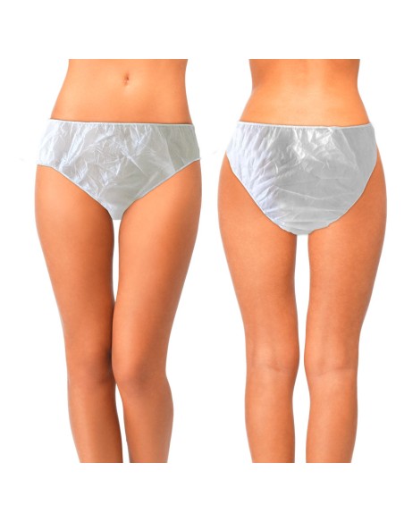 Braga desechable mujer en TNT de polipropileno blanco