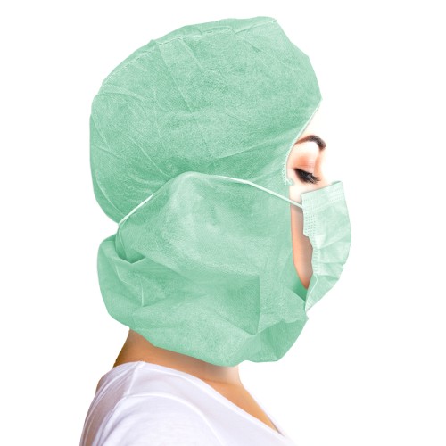 Gorro Integral con mascarilla IIR en TNT de...