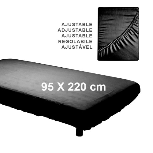 Sábana ajustable en TNT de polipropileno color blanco