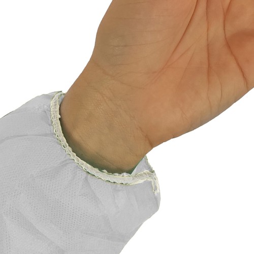 Industry jacket 35 g made of polypropylene non-woven fabric with front velcro fastening