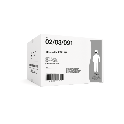 Mascarilla FFP2 Blanca caja externa