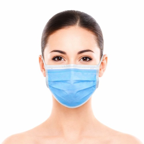 Triple layer IIR Surgical Mask with Polypropylene TNT elastics