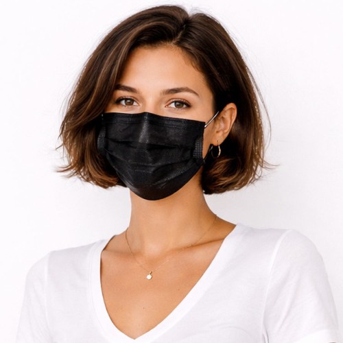 Mascarilla Quirúrgica Negra