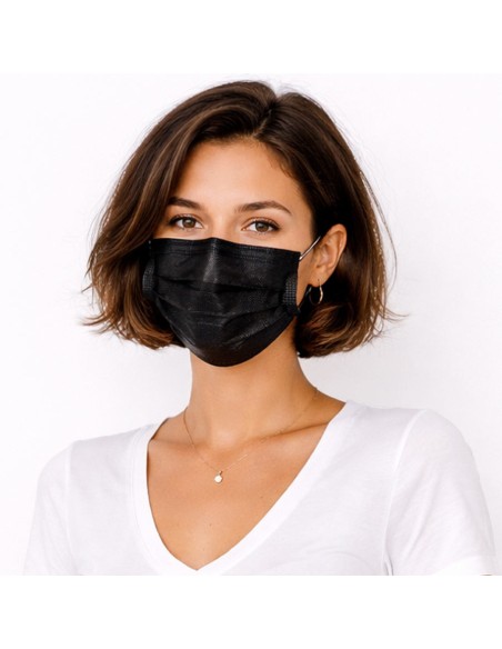 Mascarilla Quirúrgica Negra