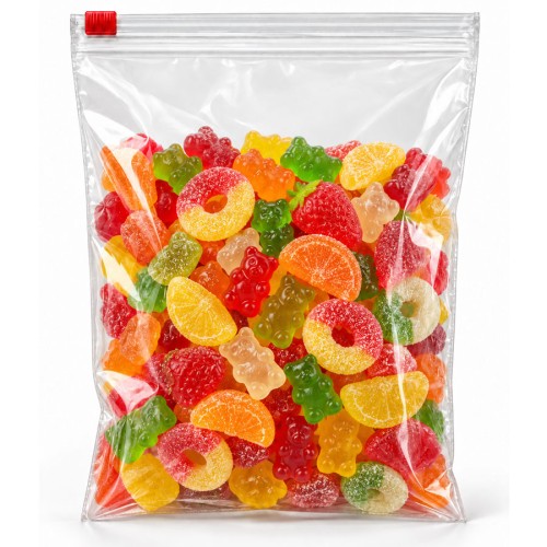 Polyethylene zip slider bags