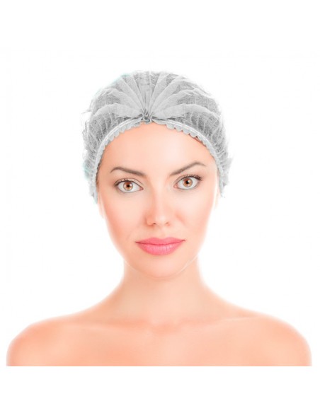 Gorro Recogepelo en TNT de Polipropileno plegado en acordeón