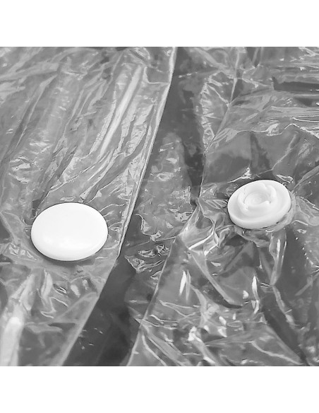 Bata de polietileno fecho frontal com colchete