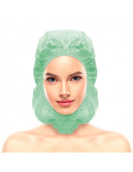 Gorro Integral en TNT de Polipropileno verde