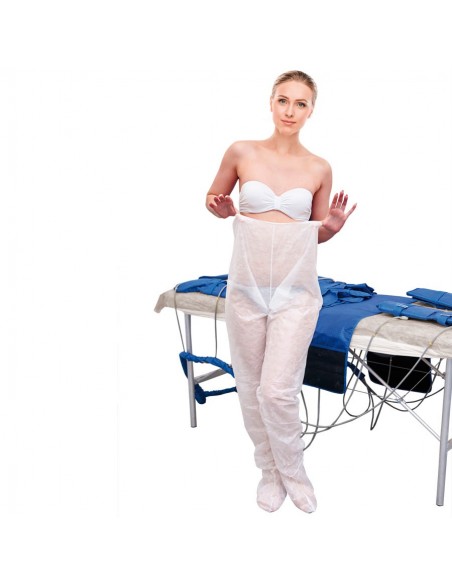 Non-woven pressotherapy treatment pants