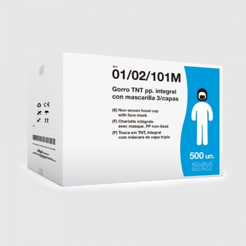 Gorro Integral con mascarilla en TNT de...
