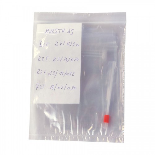 Sacos polietileno com fecho reutilizável com...
