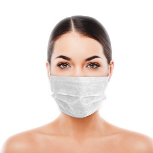 Mascarilla doble capa con elásticos en TNT de Polipropileno