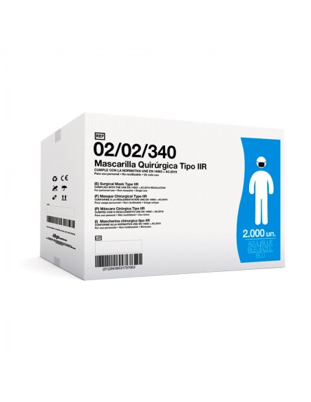 Triple layer IIR Surgical Mask with Polypropylene TNT elastics