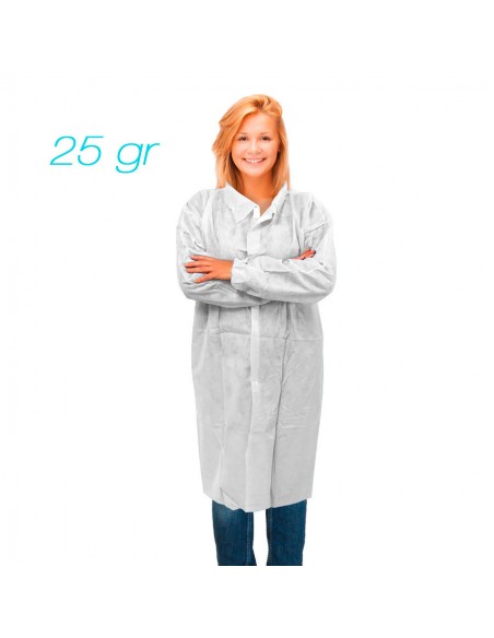 Non-woven SPP labcoat visitor 25 gr