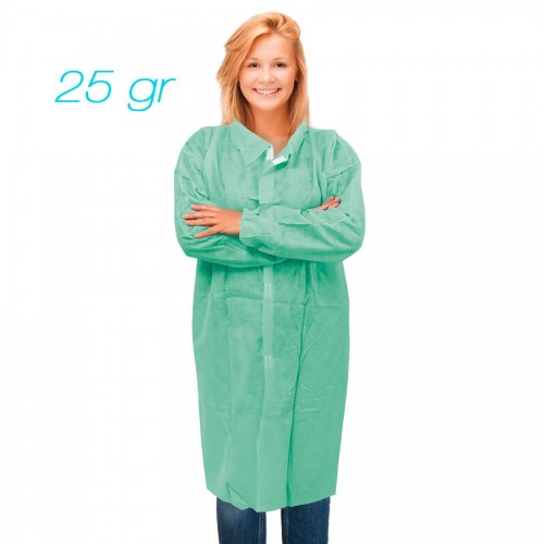 Non-woven SPP labcoat visitor 25 gr