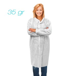 Non-woven SPP labcoat...