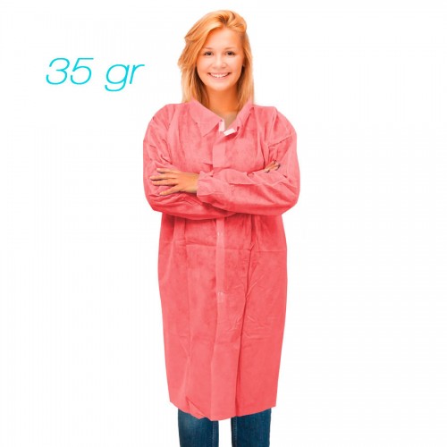 Non-woven SPP labcoat industry without pockets 35 gr