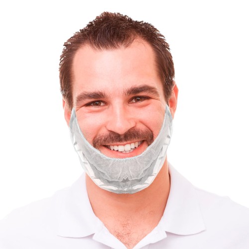 Detectable non-woven beard cover