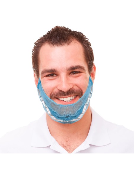 Cobre-barbas em TNT de polipropileno detectable