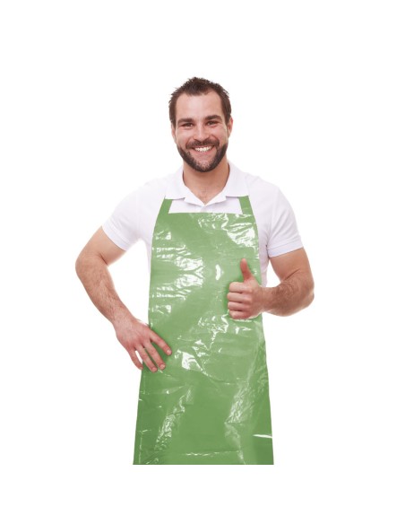 Delantal de Polietileno verde
