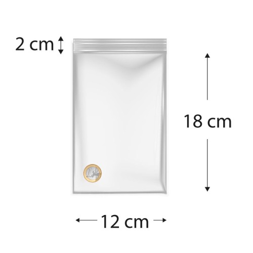 Sacos de polietileno com fecho reutilizável