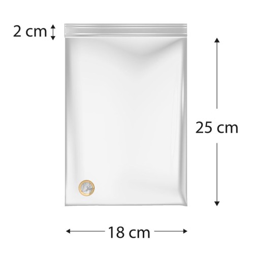 Sacos de polietileno com fecho reutilizável