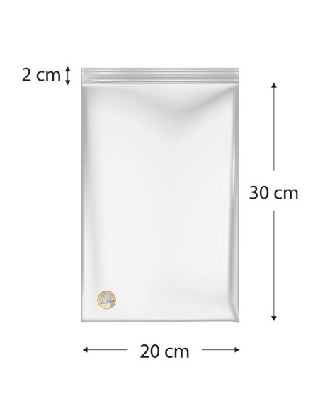 Sacos de polietileno com fecho reutilizável